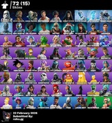 Konto Fortnite FA 72skiny