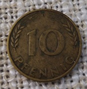 Niemcy RFN 10 pfennig 1950 D
