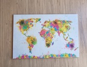 Kolorowa mapa świata 120 cm x 80 cm