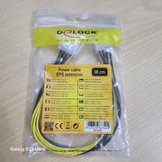 Przedłużacz kabla zasilającego EPS(M) -> EPS(F) 8pin 30cm męski żeński nowy