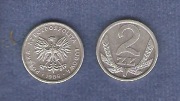 Moneta 2 zł PRL 1989-90 zestaw 2 szt.
