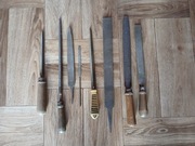 Zestaw narzędzi: pilniki, kombinerki, klucze, miarki i inne! Okazja!