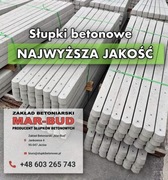 Słupki do siatki leśnej  230 cm.- producent 