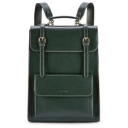 Plecak damski z przegrodami ciemna zieleń.