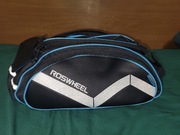 Torba rowerowa sakwa na bagażnik ROSWHEEL czarno-niebieska 