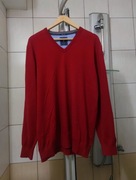 Sweter sweterek czerwony Pierre Cardin XL sport 