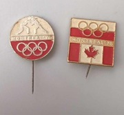 Wpinka olimpijska Montreal 76 2 szt olimpiada