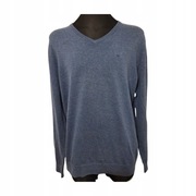 *MĘSKI SWETER SZARONIEBIESKI ROZCIĄGLIWY ROZMIAR XXL/2XL BAWEŁNA