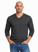 Męski klasyczny wełniany elegancki sweter .100 % wełna merino . Roz M