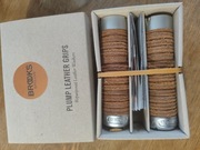 Brooks Plump Leather Grips Brown, kolor brązowy, chwyty 