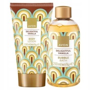 AVON Zestaw kosmetyków Rozkoszna Wanilia _ Balsam + Płyn do kąpieli