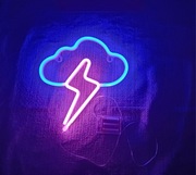 Lampka nocna lampa dla dziecka LED chmurka piorun 