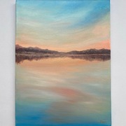 Zachód słońca nad Bałtykiem obraz olejny 40*30 cm