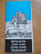 Reykjavik Island1: 1000 000 mapa