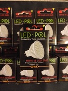 Żarówka LED-POL MR16 48 LED SMD biała ciepła 2,5W