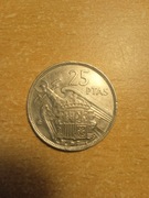 Hiszpania 25 peset 1957(69)