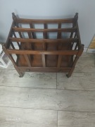 Antyk stół stojak na gazety płyty nuty z połowy XlX  wieku