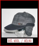 UNIKAT PREMIUM czapka z daszkiem klapki SALON Scandinavia 58 WEŁNA  stetson