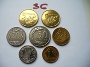 KOMPLET MONET OBIEGOWYCH 7 SZT. Z ROKU 2011