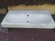 IKEA BRAVIKEN umywalka, biała 100x48x10 cm