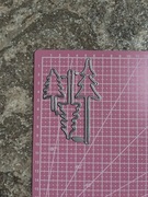 Wykrojnik do papieru scrapbookingu święta choinki