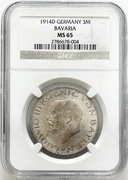 Bawaria 3 marki 1914 r D