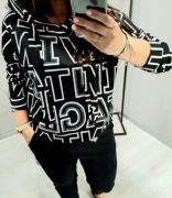 MEGI bluza z kapturem litery