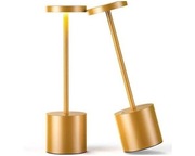 Bezprzewodowa lampka LED ściemniana 5000 mAh – złota, USB