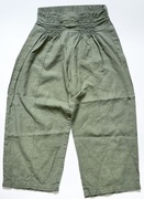 Z KIDS ITALY lekkie spodnie kuloty 7/8 LEN rozm. 134-140