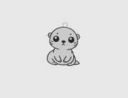 Brelok Wydra do kluczy z kółkiem, Druk 3D