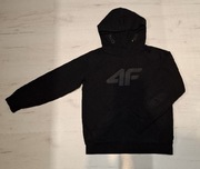 4F bluza dziecięca bawełna czarny rozmiar 140 (135 - 140 cm)