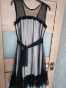 Elegancka sukienka czarna rozmiar małe L