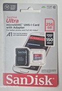 Karta SanDisk Ultra microSDXC 256GB Android 150MB/s A1 UHS-I + Adapter