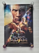 Plakat kinowy z filmu Black Adam DC Comics Dwayne