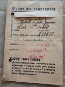 1938 Rower Wykaz dla rowerzysty. Reklama Poznań Falkiewicz Żündapp motocykl
