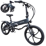 Rower elektryczny MX20 składany, grafit, sportowy styl #libebike