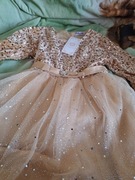 Dziewczęca sukienka z długim rękawem 