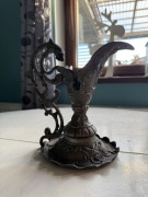 Świecznik wiktoriański odlew Art Deco