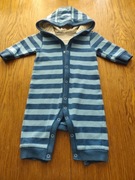 bardzo łądny pajacyk z kapturkiem -rozm 56 /62cm 