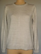 # Śliczny zdobiony złote guziki na plecach - MANGO - 38 #