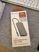 HyperDrive Dual HDMI 10-in-1 USB-C Hub | Stan idealny | Do MacBook Air/Pro
