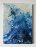 Obraz akryl na płótnie 25x35, ręcznie malowany, nowoczesny, abstrakcja