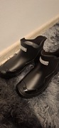 Krótkie czarne kalosze unisex 38