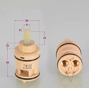 Wkład ceramiczny 35 mm do baterii – zawór mieszający, wysoka szpula