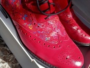 Czerwone buty oxfordki jazzówki rozmiar 39