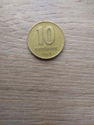 argentyna 10 centavos 1994 rant ząbkowany; niemagnetyczna