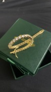 Luksusowa Bransoleta RIVIERA Diamond 18K PVD | Żółte Złoto | AAA+