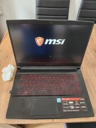 Laptop gamingowy msi gf63 jak nowy folia.