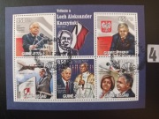 Prezydent Lech Kaczyński , bloczki kasowane 4 [ 2  bloczki ]