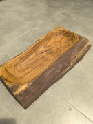 Ręcznie robiona drewniana deska / taca z litego drewna – unikat